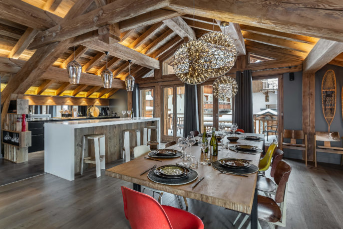 Ferme de 1779 - salle à manger 1 / Saint Martin de Belleville, Savoie