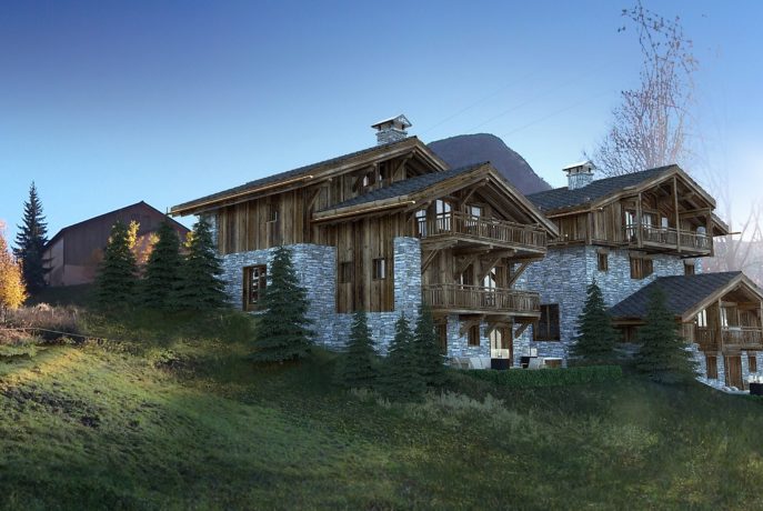 Les Chalets du Nant du Four / Chalet Opale Perspective 3 / Saint Martin de Belleville, Savoie