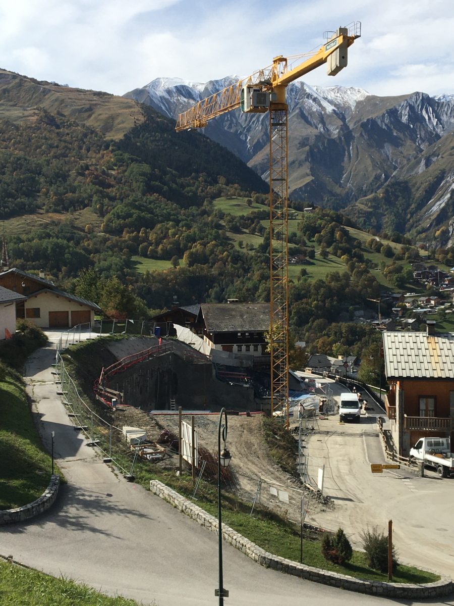 Les Chalets de la Combe - avancement des travaux