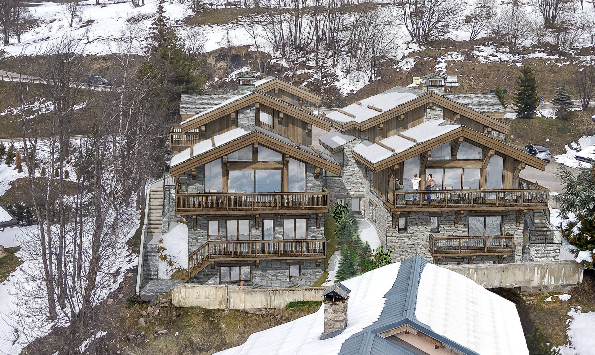 Les Chalets Panoramiques - Insertion Sud Ouest - Saint Martin de Belleville - 3 Vallées - France-